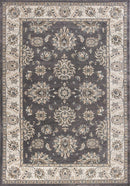 Rugs Ivory Rug - 9' x 12' Polypropylene Grey/Ivory Area Rug HomeRoots