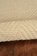 Rugs Jute Rug - 60" X 96" X 0.'5" Ivory Jute Rug HomeRoots