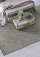 Rugs Jute Rug - 78" X 114" X 0.'5" Grey Jute Rug HomeRoots