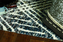 Rugs Kitchen Rugs - 39" X 59" X 1" Grey/Ivory Polyester Rug HomeRoots
