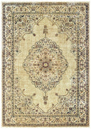 Rugs Kitchen Rugs 90" x 114" x 0.13" Ivory Viscose Area Rug 964 HomeRoots