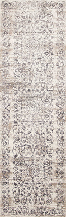 Rugs Kitchen Runner Rugs - 2'2" x 6'11" Runner Polypropylene Ivory/Grey Area Rug HomeRoots