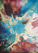 Rugs Large Area Rugs 118" x 158" x 0.31" Multi Olefin/Polyester Rug 933 HomeRoots