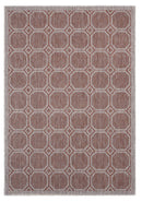 Rugs Large Area Rugs 94" x 126" x 0.04" Terracotta Polypropylene Oversize Rug 6922 HomeRoots