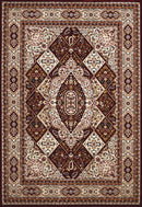 Rugs Large Area Rugs 94" x 126" x 0.39" Ruby Polyester Oversize Rug 6752 HomeRoots