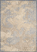 Rugs Large Area Rugs Cheap - 94" x 126" x 0.31" Light Blue Polyester /Olefin Oversize Rug HomeRoots
