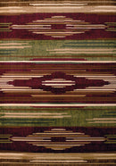 Rugs Large Area Rugs Cheap 94" x 126" x 0.47" Burgundy Polypropylene Oversize Rug 8525 HomeRoots