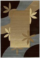 Rugs Large Area Rugs Cheap 94" x 126" x 0.47" Smoke Blue Polypropylene Oversize Rug 8437 HomeRoots
