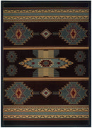 Rugs Large Living Room Rugs 94" x 126" x 0.47" Smoke Blue Polypropylene Oversize Rug 8950 HomeRoots