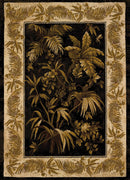 Rugs Large Rugs 94" x 126" x 0.4" Black Polypropylene Oversize Rug 8113 HomeRoots