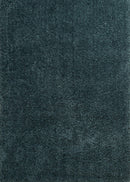 Rugs Large Rugs - 94" x 126" x 1.6" Teal Polyester Oversize Rug HomeRoots