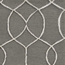 Rugs Living Room Area Rugs - 108" X 156" X 0.'5" Charcoal Wool / Viscose Rug HomeRoots