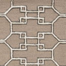 Rugs Living Room Area Rugs - 108" X 156" X 0.'5" Mocha Wool / Viscose Rug HomeRoots