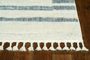 Rugs Living Room Area Rugs 144" X 180" X 0.'25" Ivory Grey Polyester Rug 5688 HomeRoots