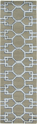 Rugs Living Room Area Rugs - 96" X 120" X 0.'5" Mocha Wool / Viscose Rug HomeRoots