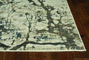 Rugs Living Room Rugs - 26" X 83" X 0.'25" Ivory/Mist Polypropylene / Viscose Rug HomeRoots