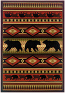 Rugs Living Room Rugs 31" x 88" x 0.47" Terracotta Polypropylene Runner Rug 9072 HomeRoots