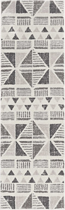 Rugs Living Room Rugs - 39" X 59" X 0.'75" Ivory/Mocha Polyester Rug HomeRoots