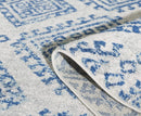 Rugs Living Room Rugs - 63" X 87" X 0.'5" Ivory/Blue Polypropylene Rug HomeRoots