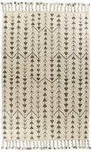 Rugs Living Room Rugs 8'6" x 11'6" Wool Ivory Area Rug 579 HomeRoots