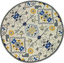 Rugs Living Room Rugs - 90" X 90" X 0.'25" Ivory Polypropylene Rug HomeRoots