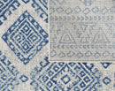 Rugs Living Room Rugs - 94" X 123" X 0.'5" Ivory/Blue Polypropylene Rug HomeRoots