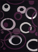 Rugs Long Runner Rugs - 27" x 86" x 0.31" Plum Polypropylene Runner Rug HomeRoots