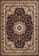 Rugs Long Runner Rugs - 27" x 86" x 0.39" Dark Brown Polyester Runner Rug HomeRoots