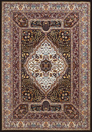 Rugs Long Runner Rugs 27" x 86" x 0.39" Navy Polyester Runner Rug 6705 HomeRoots