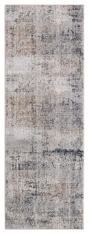 Rugs Long Runner Rugs - 31" x 86" x 0.39" GreyViscose/Polyester Runner Rug HomeRoots