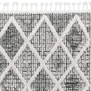 Rugs Modern Area Rugs - 63" X 91" X 0.'25" Charcoal Polyester Rug HomeRoots