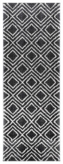 Rugs Modern Rugs - 31" x 86" x 1.2" Smoke Microfiber Polyester Runner Rug HomeRoots