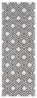 Rugs Modern Rugs - 31" x 86" x 1.2" White Microfiber Polyester Runner Rug HomeRoots
