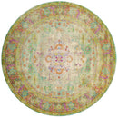 Rugs Modern Rugs - 94" x 94" x 0.31" Natural Olefin/Polyester Round Rug HomeRoots