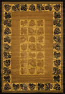 Rugs Natural Area Rugs 94" x 126" x 0.45" Natural Polypropylene Oversize Rug 9321 HomeRoots
