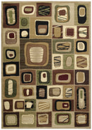 Rugs Natural Rug 31" x 50" x 0.47" Toffee Polypropylene Accent Rug 8463 HomeRoots