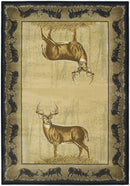 Rugs Natural Rug 63" x 90" x 0.45" Natural Polypropylene Area Rug 7561 HomeRoots