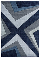 Rugs Navy Blue Rug - 31" x 50" x 0.5 Navy Olefin/Polypropylene Mat Rug HomeRoots