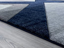 Rugs Navy Blue Rug - 6 x 90" x 0.5 Navy Olefin/Polypropylene Area Rug HomeRoots