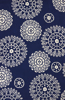 Rugs Navy Blue Rug - 94" x 118" x 0.47" Navy Oversize Olefin Rug HomeRoots