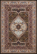 Rugs Navy Blue Rug 94" x 126" x 0.39" Navy Polyester Oversize Rug 6708 HomeRoots