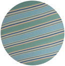 Rugs Ocean Rug 7'6" Round UV-treated Polypropylene Ocean Area Rug 4129 HomeRoots