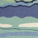 Rugs Ocean Rug - 7'6" x 9'6" UV-treated Polypropylene Ocean Area Rug HomeRoots