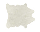 Rugs Off White Rug - 63" x 90" Off White, Faux Hide - Area Rug HomeRoots