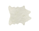 Rugs Off White Rug - Faux Cowhide Rug 4'.25" x 5' - Off White HomeRoots