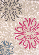 Rugs Olefin Rug 94" x 126" x 0.47" Natural Polypropylene/Polyester Oversize Rug 9906 HomeRoots