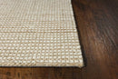 Rugs Outdoor Jute Rug - 96" X 126" X 0.'5" Ivory Wool / Jute Rug HomeRoots