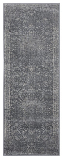 Rugs Outdoor Runner Rug 31" x 86" x 0.31" Cream Olefin Runner Rug 8250 HomeRoots