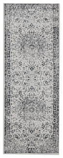 Rugs Outdoor Runner Rug 31" x 86" x 0.31" Onyx Olefin Runner Rug 8243 HomeRoots
