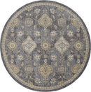 Rugs Patio Rugs - 108" X 156" X 0.'5" Slate Grey Wool Rug HomeRoots